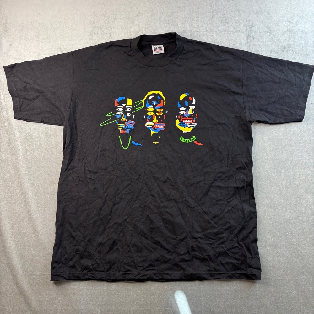 Vintage Tony Toni Tone Tour Graphic T-Shirt Black Rap Tee 90s Style Size XL